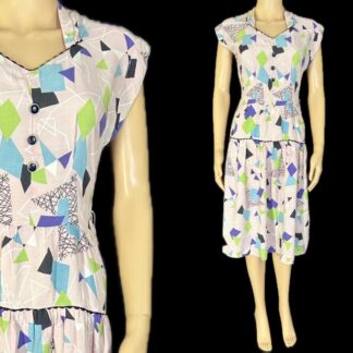 Gorgeous floppy 1940's day dress