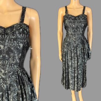 Gorgeous 1940's brocade cocktail dress